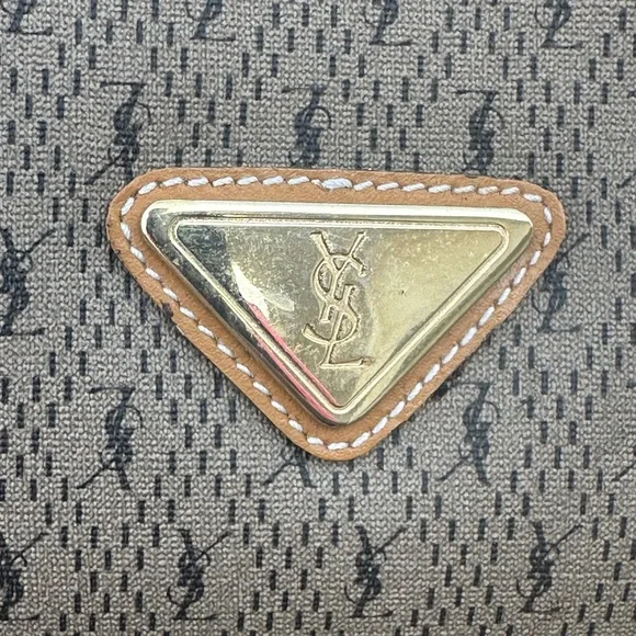 Yves Saint Laurent Vintage Elegant Tan and Brown Designer Cross Body Bag - Picture 9 of 12